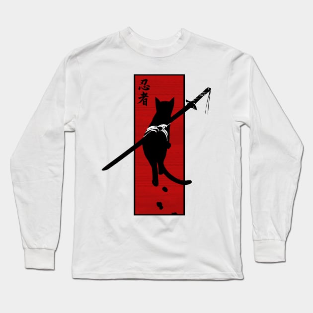 Assassin cat Long Sleeve T-Shirt by clingcling